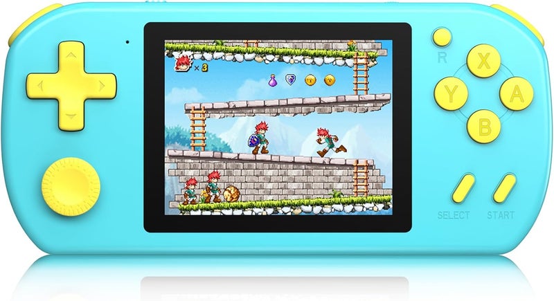 BEICO Handheld Games for Kids Adults with Built in 268 Classic Retro Video Games,3.0'' Color Screen Rechargeable Portable Arcade Gaming Player,Boys Girls Travel Electronics Toys Birthday Gift (A-Blue) - Image 1